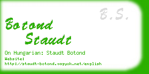 botond staudt business card